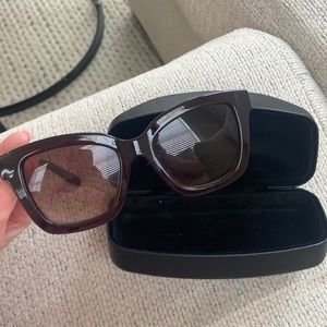 Lightly used brown Salvatore Ferragamo glasses with case